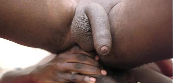  Close up anal barbacking with ethnic guy